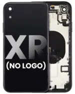 Capac Spate Sticla iPhone XR AMPlus (No Logo) (Space Gray) - imagine 2