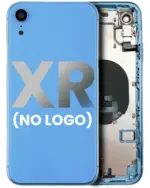 Capac Spate Sticla iPhone XR AMPlus (No Logo) (Blue) - imagine 2