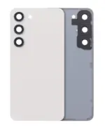 Capac Spate Sticla Samsung Galaxy S23 5G AMPlus (No Logo) (Cream)