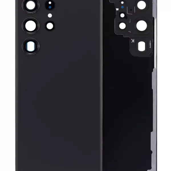 Capac Spate Sticla Samsung Galaxy S23 Ultra (S918) Service Pack (Phantom Black)