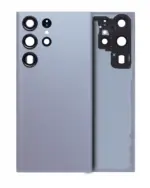 Capac Spate Sticla Samsung Galaxy S23 Ultra 5G AMPlus (No Logo) (Graphite)