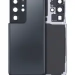 Capac Spate Sticla Samsung Galaxy S21 Ultra AMPlus (No Logo) (Phantom Navy)