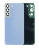 Capac Spate Sticla Samsung Galaxy S22 5G AMPlus (No Logo) (Sky Blue)