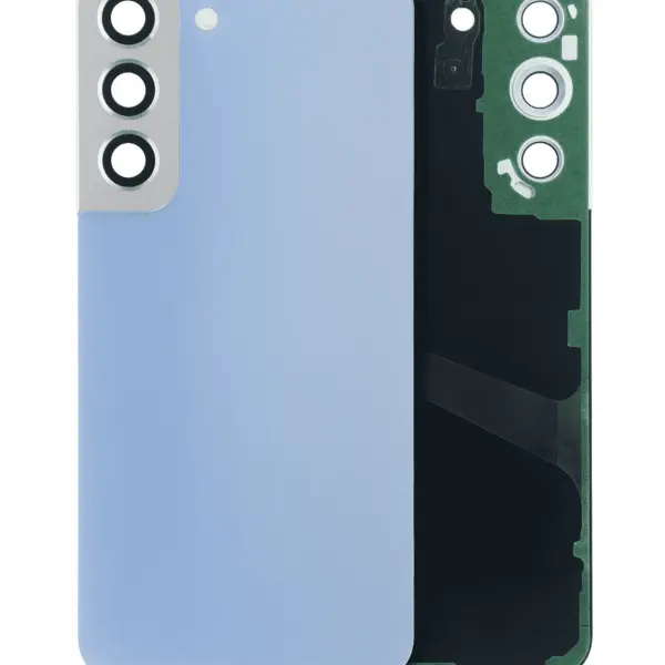 Capac Spate Sticla Samsung Galaxy S22 5G AMPlus (No Logo) (Sky Blue)