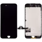Display cu Placa Metalica iPhone 7 Aftermarket (Black) - imagine 2