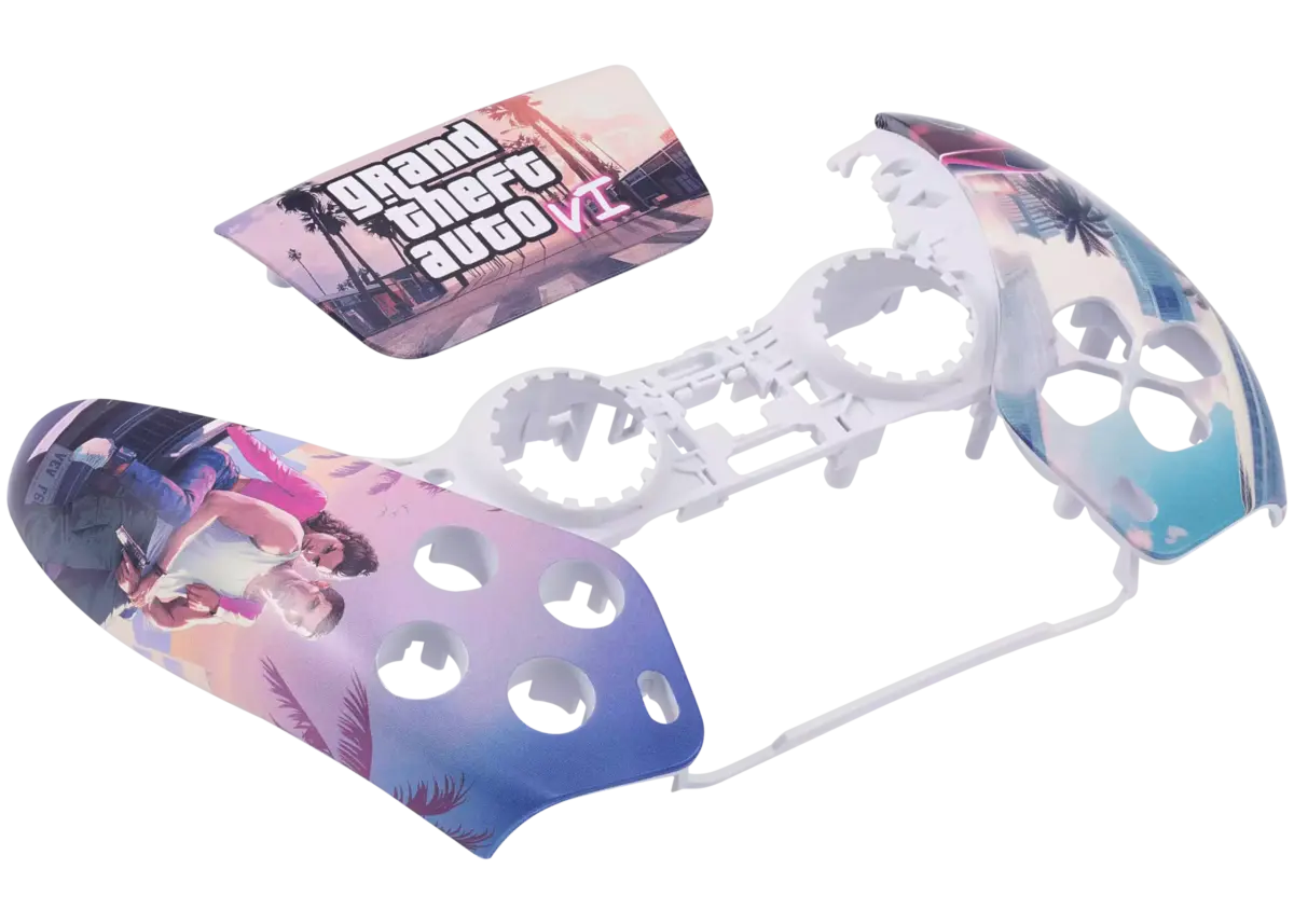 Carcasa Controller PS5 DualSense &ndash; Faceplate Custom GTA6 (Grand Theft