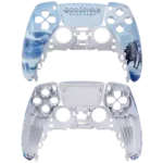Carcasa Controller PS5 DualSense – Faceplate Custom God of War Blue Edition - imagine 2