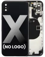 Capac Spate Sticla iPhone X AMPlus (No Logo) (Space Gray) - imagine 4