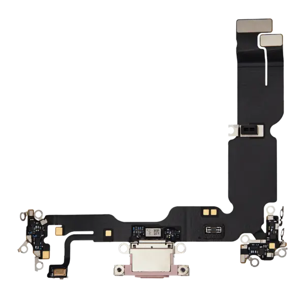 Cablu Flex Port Incarcare Cu Placa iPhone 15 Plus Premium (Pink)