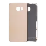 Capac Spate Sticla Samsung Galaxy S6 Edge AMPlus (No Logo) (Gold)