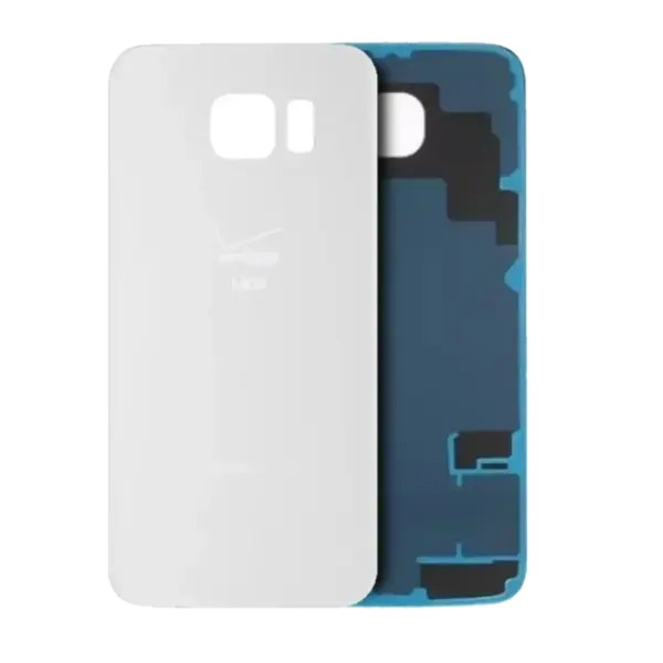 Capac Spate Sticla Samsung Galaxy S6 Service Pack Original (White)
