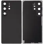 Capac Spate Sticla Samsung Galaxy S25 Ultra 5G AMPlus (No Logo) (Titanium Black) - imagine 4