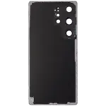 Capac Spate Sticla Samsung Galaxy S25 Ultra 5G AMPlus (No Logo) (Titanium Black) - imagine 3