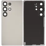 Capac Spate Sticla Samsung Galaxy S25 Ultra 5G AMPlus (No Logo) (Titanium Gray) - imagine 4