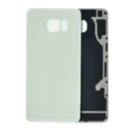 Capac Spate Sticla Samsung Galaxy S6 Edge Plus AMPlus (No Logo) (White Pearl)