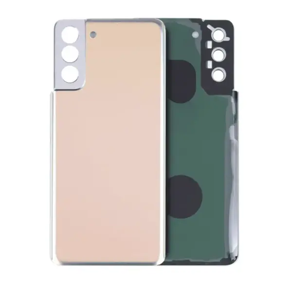 Capac Spate Sticla Samsung Galaxy S21 Plus Service Pack Original (Phantom Gold)