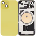 Capac Spate Sticla iPhone 14 Aftermarket (No Logo) (Yellow)