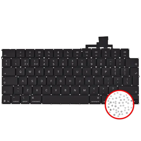 Tastatura Laptop A3240 MacBook Air 13-inch M4 2025 Apple Backlight & Screws UK English