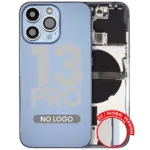 Capac Spate Sticla iPhone 13 Pro AMPlus (No Logo) (Sierra Blue) - imagine 4