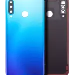 Capac Spate Sticla Huawei P30 Lite / Nova 4E  (Peacock Blue) (Fara Logo)
