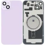 Capac Spate Sticla iPhone 14 Plus Aftermarket (No Logo) (Purple)