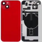 Capac Spate Sticla iPhone 14 Plus OEM (Red)