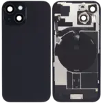 Capac Spate Sticla iPhone 15 Aftermarket (No Logo) (Black)