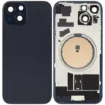 Capac Spate Sticla iPhone 15 Aftermarket (No Logo) (Black)