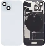 Capac Spate Sticla iPhone 15 Aftermarket (No Logo) (Blue)