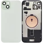 Capac Spate Sticla iPhone 15 Plus Aftermarket (No Logo) (Green)