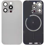 Capac Spate Sticla iPhone 15 Pro Aftermarket (No Logo) (Natural Titanium)
