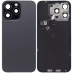Capac Spate Sticla iPhone 15 Pro Max Service Pack (No Logo) (Black Titanium)