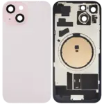 Capac Spate Sticla iPhone 15 Service Pack (Pink)