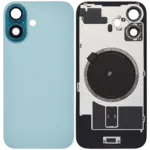 Capac Spate Sticla iPhone 16 Aftermarket (No Logo) (Teal)