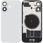 Capac Spate Sticla iPhone 16 Aftermarket (No Logo) (White)