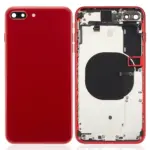 Capac Spate Sticla iPhone 8 Plus AMPlus (No Logo) (Red)