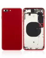 Capac Spate Sticla iPhone 8 Plus AMPlus (No Logo) (Red)