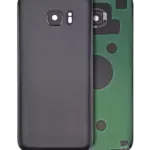 Capac Spate Sticla Samsung Galaxy S7 Edge AMPlus (No Logo) (Black)