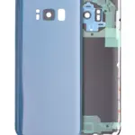 Capac Spate Sticla Samsung Galaxy S8 AMPlus (No Logo) (Coral Blue)