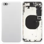 Carcasa Spate Sticla iPhone 8 Plus AMPlus (No Logo) (Silver)