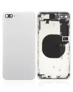 Carcasa Spate Sticla iPhone 8 Plus AMPlus (No Logo) (Silver)