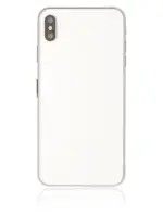 Carcasa Spate Sticla iPhone XS Max Pull B (Silver)