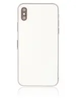 Carcasa Spate Sticla iPhone XS Pull A (Silver)