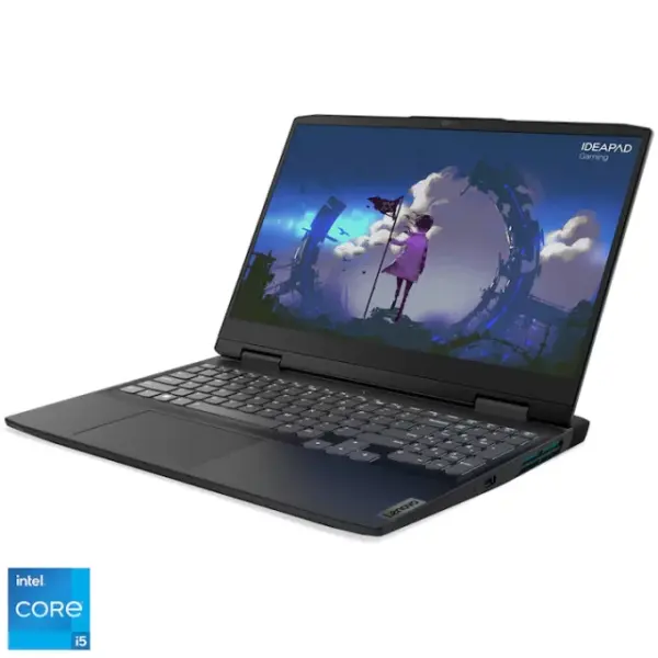 Laptop Gaming Lenovo IdeaPad 3 15IAH7 Intel® Core™ i5-12450H pana la 4.40 GHz 15.6" Full HD IPS 16GB 512GB SSD NVIDIA RTX 3050 4GB Onyx Grey Refurbished