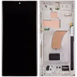 Ansamblu Display Samsung Galaxy S23 Ultra (US & International) AMPlus (Cream) - imagine 2