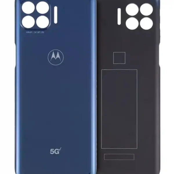 Capac Spate Sticla Motorola Moto G 5G Plus  Original (Prussian Blue)