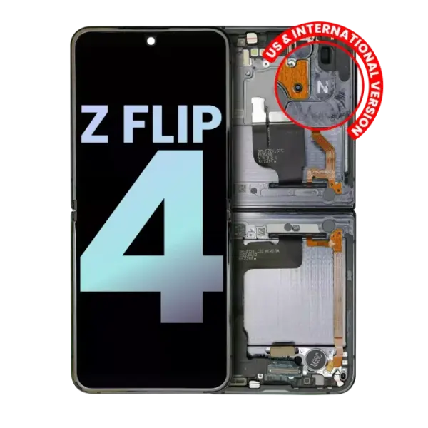Display telefon Samsung Galaxy Z Flip 4 5G Service Pack (Graphite) (Inner)
