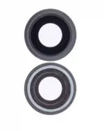 Lentila Camera Spate Cu Suport Si Rama iPhone 8 / SE (2020) / SE (2022) AMPlus (Space Gray) (10 Pack) - imagine 2