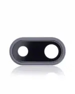 Lentila Camera Spate Cu Suport Si Rama iPhone 8 Plus AMPlus (Space Gray) (10 Pack) - imagine 3