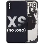 Capac Spate Sticla iPhone XS AMPlus (No Logo) (Space Gray)
